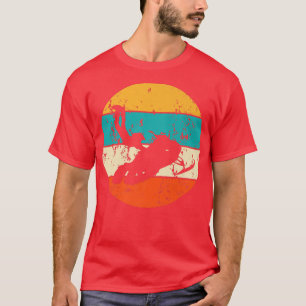 Snowmobile Motor Sledge Snow Motorcycle Vintage Re T-Shirt