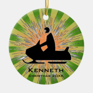 Snowmobile Ornament