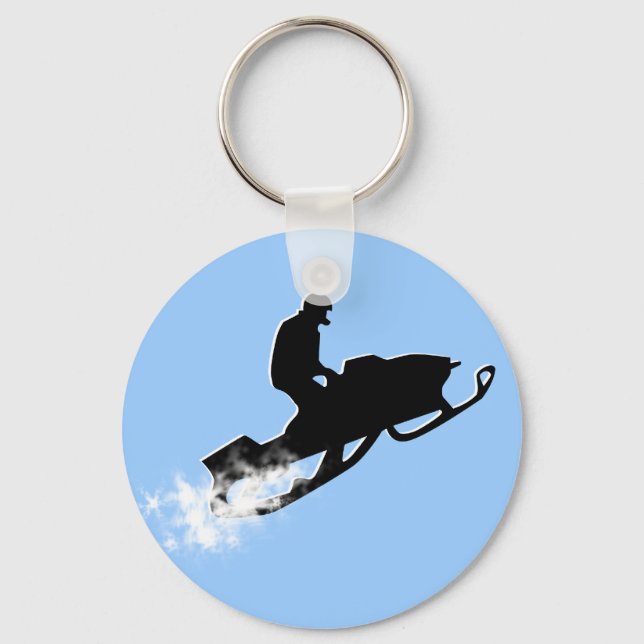snowmobile. powder trail. key ring (Front)