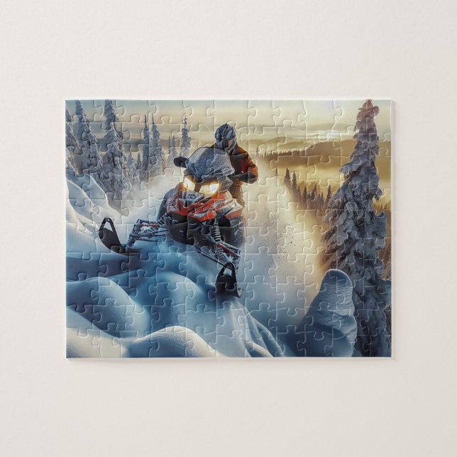 Snowmobile Puzzle (Horizontal)