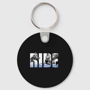 Snowmobile Ride Snowmobiling Winter Sport Skiers S Key Ring