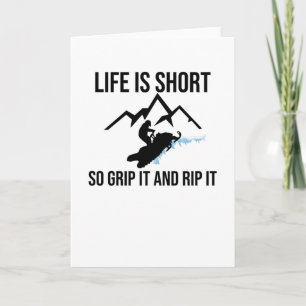 Snowmobile Rider Snowmobiling   Snowmobile Lover Card