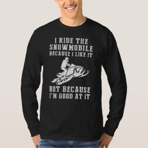 Snowmobile Smiles - Funny Snowmobiler Tee, Riding T-Shirt