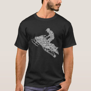 Snowmobile Snowcross Men Boys Kids T-Shirt