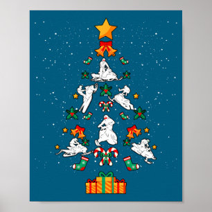 Snowmobile Snowmobiling Christmas Tree Xmas  Poster