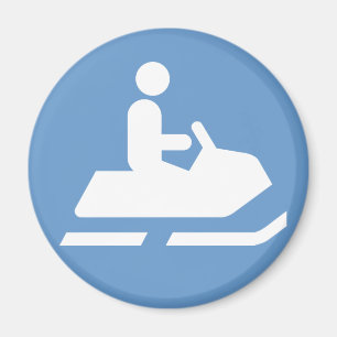 Snowmobile Symbol Magnet