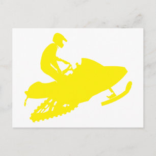 Snowmobiler/sledder Postcard