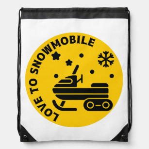 Snowmobiling 50  drawstring bag