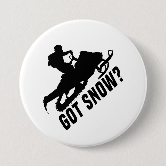 Snowmobiling 7.5 Cm Round Badge (Front)