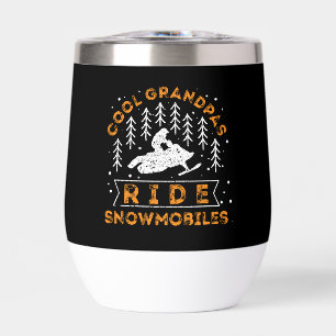 Snowmobiling - Cool Grandpas Ride Snowmobiles
