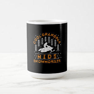 Snowmobiling - Cool Grandpas Ride Snowmobiles Coffee Mug