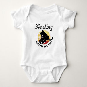 Snowmobiling - Dashing Through The Snow Baby Bodysuit