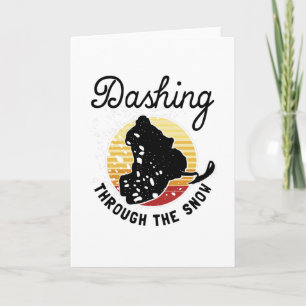 Snowmobiling - Dashing Through The Snow Card