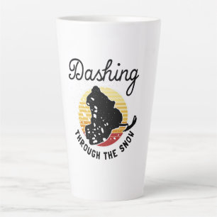 Snowmobiling - Dashing Through The Snow Latte Mug