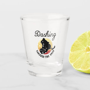 Snowmobiling - Dashing Through The Snow Shot Glass