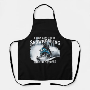Snowmobiling Funny Snowmobile Apron