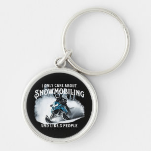 Snowmobiling Funny Snowmobile  Key Ring