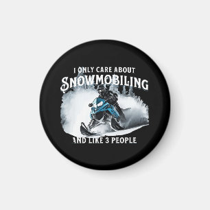 Snowmobiling Funny Snowmobile Magnet
