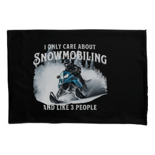 Snowmobiling Funny Snowmobile Pillowcase