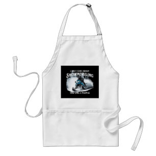 Snowmobiling Funny Snowmobile Standard Apron