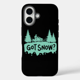 Snowmobiling - Got Snow Funny Snowmobiling iPhone 16 Case
