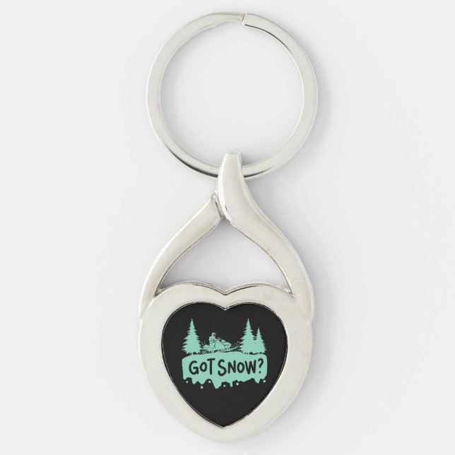 Snowmobiling - Got Snow Funny Snowmobiling Key Ring (Front)