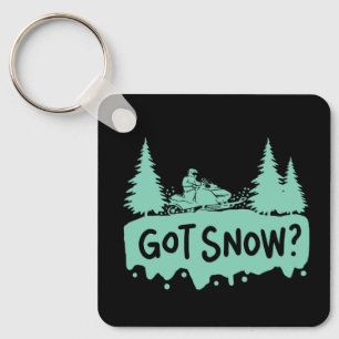 Snowmobiling - Got Snow Funny Snowmobiling Key Ring