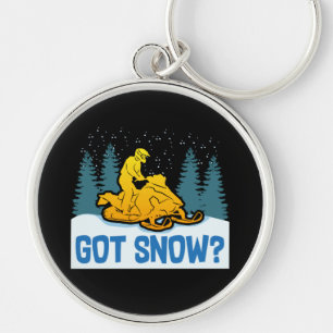 Snowmobiling - Got Snow Funny Snowmobiling Key Ring
