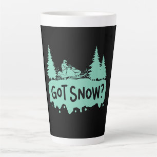 Snowmobiling - Got Snow Funny Snowmobiling Latte Mug