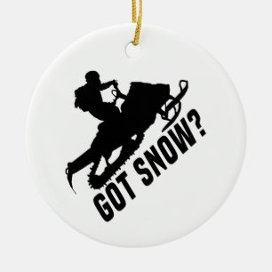 Snowmobiling - Got Snow Snowmobile Gifts Ceramic Ornament