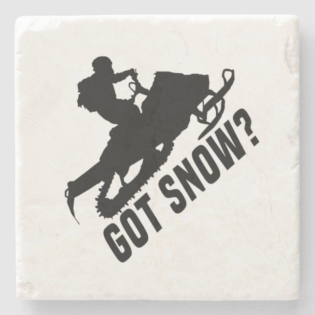 Snowmobiling - Got Snow Snowmobile Gifts Stone Coaster (Front)