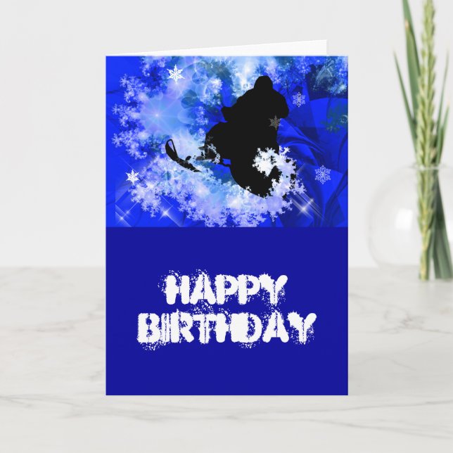 Snowmobiling in the Avalanche Card (Front)