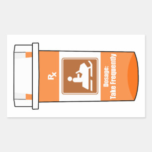 Snowmobiling Is My Drug Rectangular Sticker
