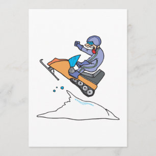 Snowmobiling Jump Invitation