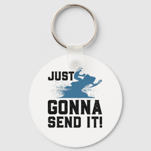Snowmobiling Key Ring