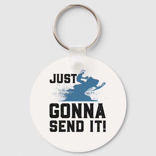 Snowmobiling Key Ring (Front)