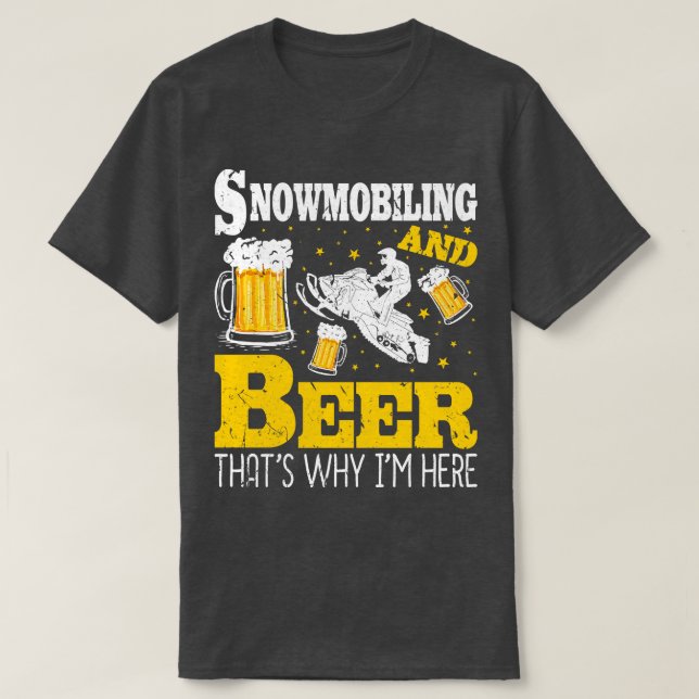 Snowmobiling Motor Sled Winter Sport T-Shirt (Design Front)