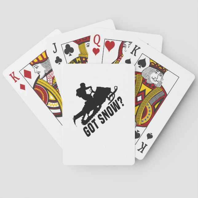 Snowmobiling Playing Cards (Back)