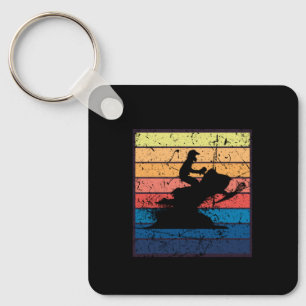 Snowmobiling Retro Key Ring