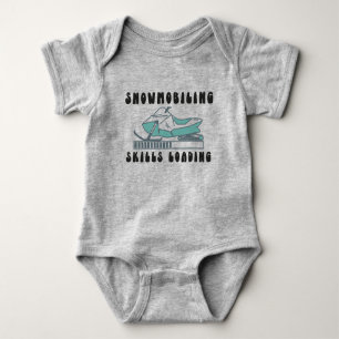 Snowmobiling Skills Loading Snowmobiler Baby Bodysuit