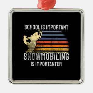 Snowmobiling Snowmobile Metal Ornament