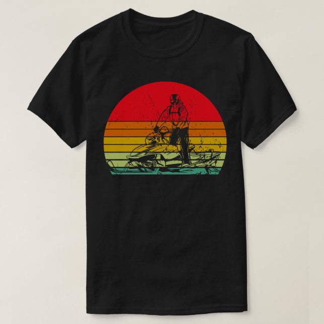 Snowmobiling Snowmobilie T-Shirt (Design Front)