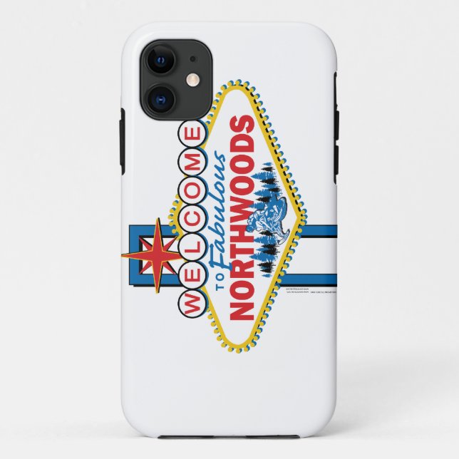 Snowmobiling/Welcome to the Fabulous Northwoods Case-Mate iPhone Case (Back)
