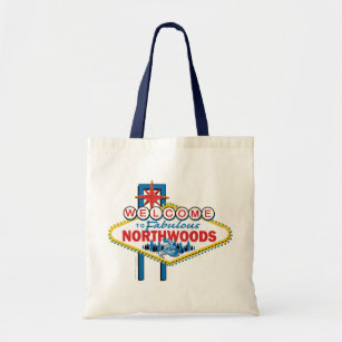 Snowmobiling/Welcome to the Northwoods Tote Bag