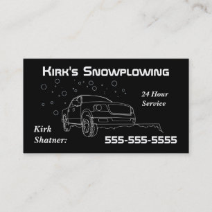 Snowplowing Business Card