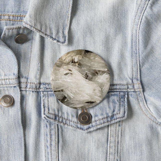 Snowscape of Crystals  7.5 Cm Round Badge (In Situ)