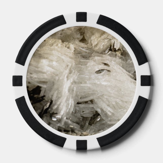 Snowscape of Crystals  Poker Chips (Front)
