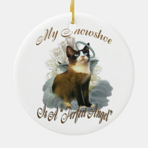 Snowshoe Cat Ornaments
