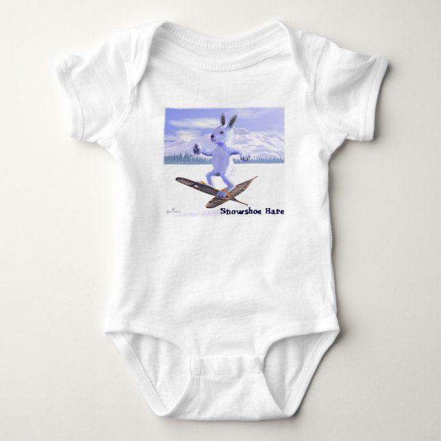 Snowshoe Hare Baby Bodysuit (Front)