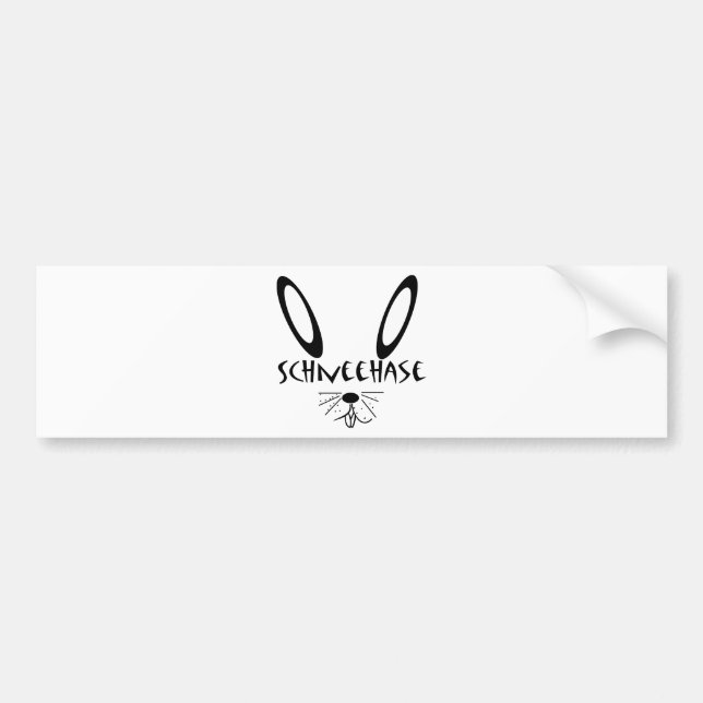 Snowshoe Hare Bumper Sticker (Front)